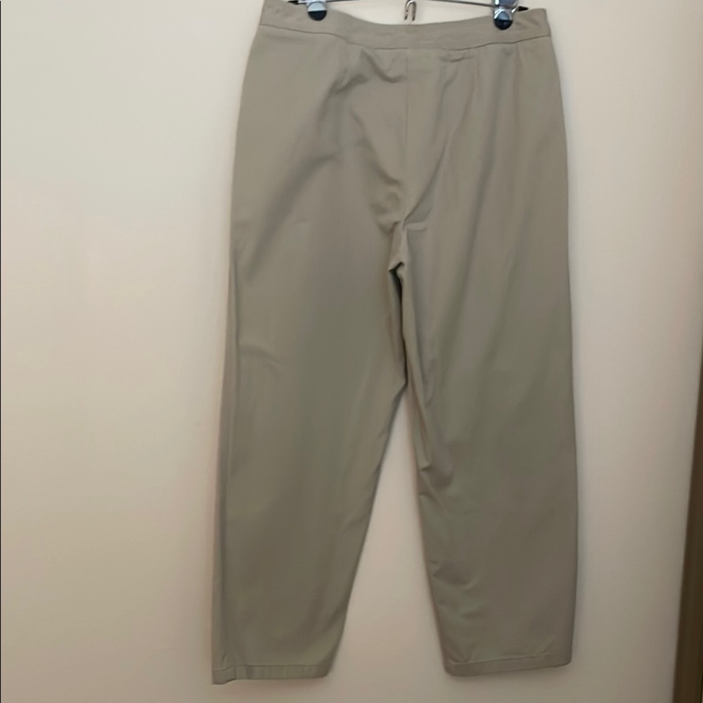 Caslon Khaki Straight Leg Trousers - Picture 2 of 5
